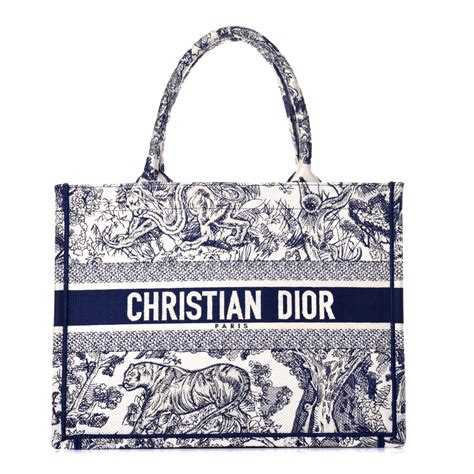 dior toile de jouy book tote blue|Medium Dior Book Tote Ecru and Blue Toile de Jouy Embroidery .